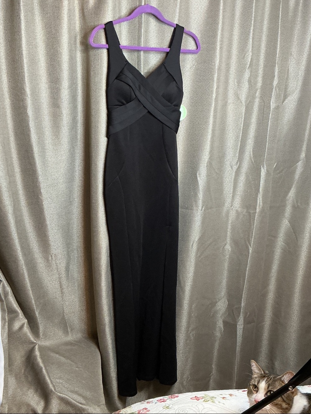 Windsor Black Crisscross Maxi Dress